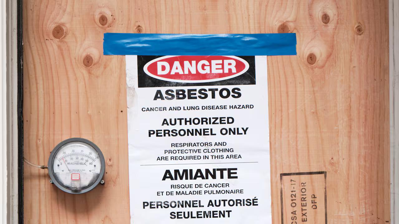 Poster about the Danger of Asbestos